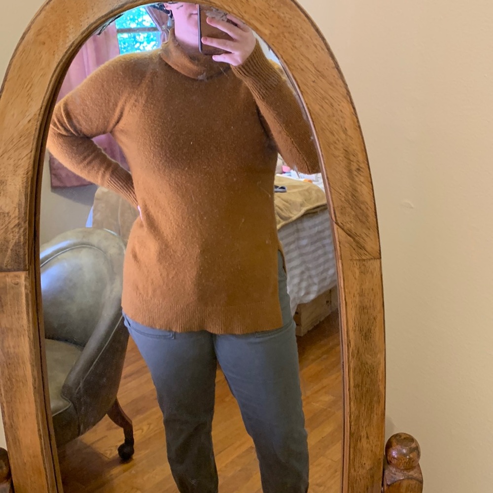Rust Orange Turtle Neck